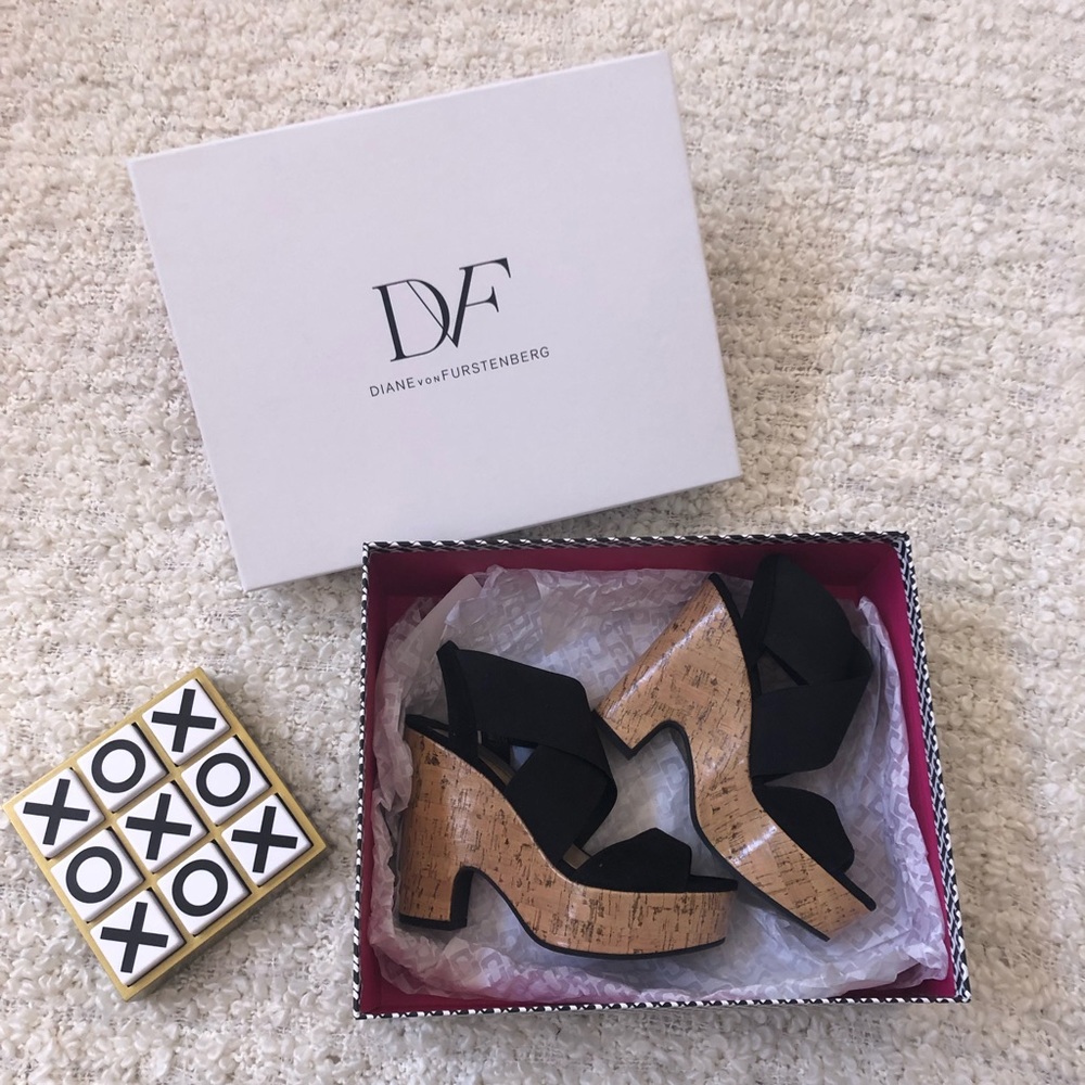 DVF Black Wedges US Size: 5 1/2 M